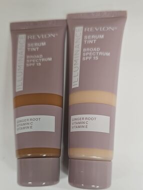 Revlon Illuminance Tinted Serum Bundle of Qty 2 NewTubes Buff Beige & WarmCarmel